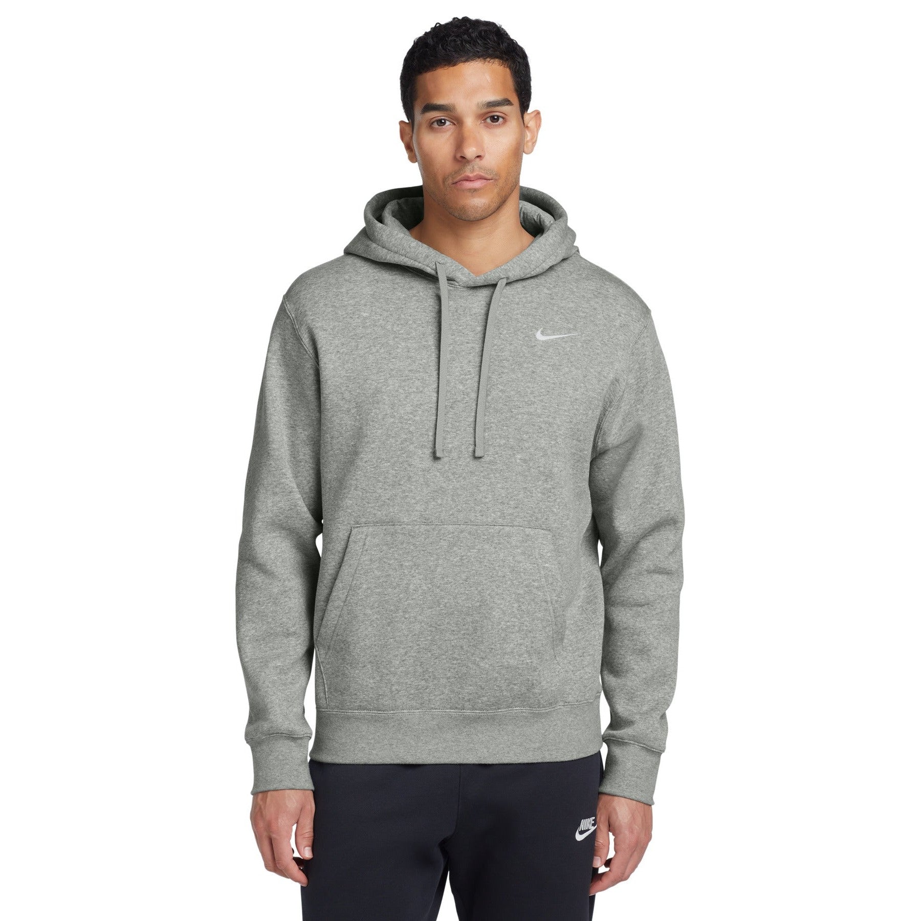 Nike-Nike Club Fleece Pullover Hoodie CJ1611-MedTech-4
